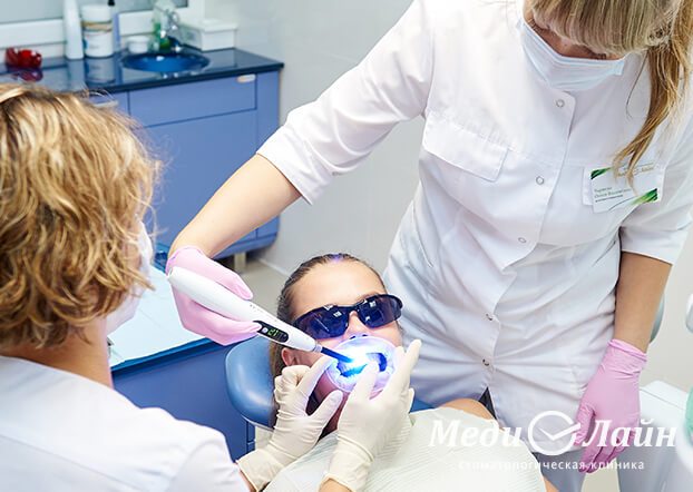 Процедура отбеливания с помощью лазера
